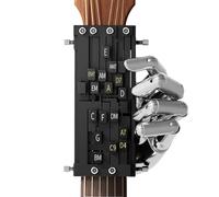 de aprendizaje de acordes - Ayudante de acordes de guitarra, Accesorios de guitarra 6,5x3,94x3,46 pulgada | Entrenador de guitarra, prensatelas de acordes, dispositivo portátil para familiares