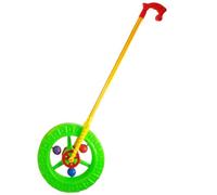 de aprendizaje de actividades: refuerzo de habilidades motoras, panel interactivo de sonido y luces, velocidad ajustable + barra de fácil agarre, cuerpo seguro para niños de polímero resistent