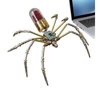de arañas, decoración mecánica de metal 3D para el hogar y la diversión | Kit de construcción de araña robótica, para actividades escolares, trabajo en grupo, tiempo familiar, tiempo