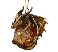 de árbol de dragón, decoración Colgante de Dados 2D, Decoraciones Colgantes de Navidad, para el hogar, Dormitorio, Fiesta, apartamento, Lugar de Trabajo, Interior del Coche, Vista Trasera