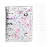 De Archivadores - Transparentes Para Informes, Carpetas De Archivadores De Oficina, Organizador Portátil Impermeable, Cuaderno Con Diseño De Estrella Para Familias, Estudiantes