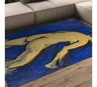 de área con Vista a la Ventana Henri Matisse Alfombra 120x180cm Sala Estar Comedor Piso Cocina Resistente Las Manchas Ligera Alfombras Grandes Pelo Corto Morado Entrada Oficina Pasillo