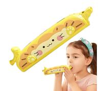 de armónica para niños - Instrumento portátil de ABS de 19 cm con 32 agujeros, instrumento musical de entrenamiento para control de , con silbato para educación temprana