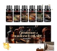 de aromaterapia, 6 piezas de perfume de larga duración y suave mediante prensado en frío - puro y natural, para el hogar, coche, humidificador de baño, para el cabello, champú