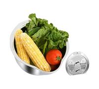 de arroz, colador limpiador de arroz de acero inoxidable con pelador, herramientas de frutas y verduras para colar té, bayas, enjuagar, cocinar, pasta, sushi, preparación, verduras, frutas