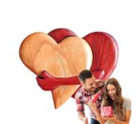 De Arte De | Abrazo Decoración Fichas Puzzle | Des Your Love and Connection with The Heart Wktop Navidad Día De San Valentín Año Nuevo Regalos D