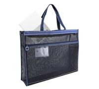 de Arte de Malla, Organizador de Archivos Transparente de 17 x 13 x 4.4 Pulgadas con asa y Cremallera, de Mano A3 para Obras de Arte, gráficos y Material didáctico, Blue, Consulte la
