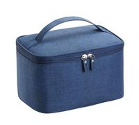 - de aseo para hombre, hecho de tela Oxford para el hogar, bolsa de maquillaje impermeable, bolsa de almacenamiento de cosméticos para mujer, azul