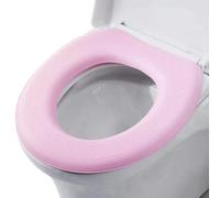 de asiento de baño de fácil limpieza con gancho cómodo | Fundas gruesas para accesorios de baño, lavables, antideslizantes, elásticas, redondas, alargadas, para asiento de inodoro o