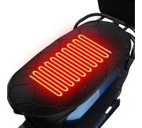 de asiento de motocicleta, almohadilla de asiento de calefacción para motocicleta, cómodo cojín para moto de nieve, para motocross, cuatrimotos, motos de nieve, viajes por carretera, carreras