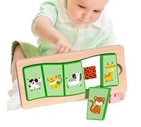 de asociación educativa | Juguete Educativo Interactivo de Madera y diversión - Puzzle de asociación lúdica e instructiva - para niños, niñas y - Juego Interior para Aula, Escuela, Fiesta