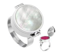 De Bálsamo Labial - Diseño Abierto De Acrílico De Acero Inoxidable | De Almacenamiento Portátil para Aromaterapia, Pastillero para Lápiz Labial, Accesorio con Cierre | Elegante R