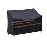 de banco portátil, anti-UV, resistente al viento, impermeable | Sofá biplaza resistente para patio, cubierta portátil para césped, patio trasero, balcón exterior, porche, parque de verano