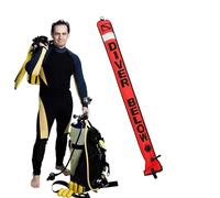 de bandera de buceo, de marcado de superficie, accesorio de buceo, equipo de seguridad, tejido de nailon 210D resistente con revestimiento de TPU, diseño autosellable para bajo el agua