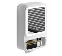 de baño con Espejo - Espejo Moderno de baño con Almacenamiento Organizador, iluminación LED Regulable, Estante antiniebla, Ideal para Productos de Cuidado y Accesorios de Ducha