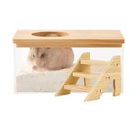 de baño de de hámster - Baño de Polvo para Animales domésticos con Material no tóxico, diseño Anti-derrame | Ideal para hámsters, jerbos, Chinchillas, fácil de Usar y Limpiar, promoción