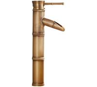 de baño para el Fregadero 1 hoyo Grifo de latón baño de baño un Solo Agujero de baño Grifo de Lavabo de baño 1 Orificio del Grifo del Fregadero de latón Retro Grifo de Agua Caliente y fría para