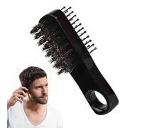 de barba de doble cara, tamaño de bolsillo, con asa para facilitar el transporte, de barba compacto, de barba de viaje, ergonómico de doble cara, para barba