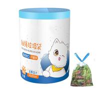 De Basura - 100 Unidades de Fundas para Desechos Espesadas y a Prueba de Fugas,s De Basura Con Cordón | Para Uso En Jardín Césped Baño Exterior Patio Desechos Coche Y