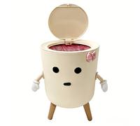 de basura con de gran capacidad y expresión adorable, y espacioso, adecuado para cocina, dormitorio, , oficina, baño y otros espacios