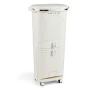 de basura de cocina de 11 galones/42L con , papelera de clasificación de 3 capas con 2 cubos extraíbles, cajón, pedal y ruedas, de basura vertical