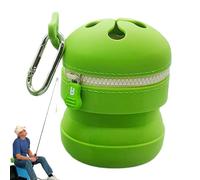 de basura de viaje de silicona genérica y cebos con cierre de cremallera,Papelera elástica multifunción para senderismo escalada camping actividades al aire libre