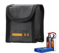 de batería ignífuga, llama de litio de alto rendimiento, soporte retardante de temperatura de seguridad, almacenamiento resistente al transporte de baterías, portátil, multiusos para exteriores