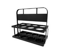 de Bebidas apilable, de Bebidas portátil, Soporte Plegable para Tazas, 15.75 x 8.66 x 13.78 Pulgadas, Paquete de 8 de Cerveza, Ligero y Reutilizable para 8 Botellas de Cerveza con