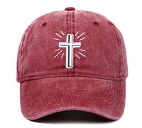 de béisbol Bordadas para Exteriores diseño Deportivo Ideal para Baloncesto y Estilo Hip Hop para Uso Casual y Actividades al Libre (Brick Red, One Size)