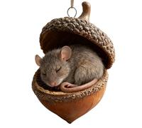 de bellotas de animales del bosque - de bellotas 8x8x1 cm, colgante | Decoraciones de Navidad Cómodas, Esculturas de criaturas del bosque en Forma de Manzana d