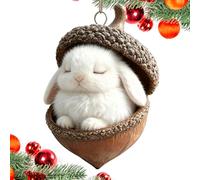 de bellotas de animales del bosque - de bellotas 8x8x1 cm, colgante | Decoraciones de Navidad Cómodas, Esculturas de criaturas del bosque en Forma de Manzana d