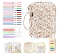 de Biblia,de Iglesia con Asa | Estuche para Mujer con Cremallera y Accesorios de Estudio,para Estudio Cristiano Transporte y Viaje