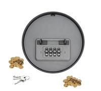 de bloqueo para llaves, de seguridad de combinación de 4 dígitos, contenedor de almacenamiento oculto montado en la pared con acceso seguro a código, organizador de carcasa de metal, ideal