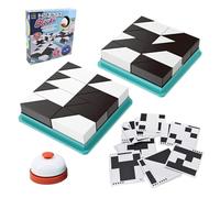 De Bloques Lógicos | Juego De Bloques Interactivos para Juegos De Mesa para Niños - 10,2 Pulgadas | 32, 40 Tarjetas De Desafío Y Campana para, Avances En El Aula, Resolución De Problemas