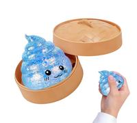 De Bola De Masa con Purpurina Y De Vapor - Gigante para Aliviar El Estrés con Masa Suave para Apretar | Lindo Sensorial para La Ansiedad Y El TDAH | De Caca De CRI