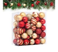 de bolas de Navidad - Decoración irrompible de 1,57 pulgadas | Bola de decoración de árbol de Navidad para familiares, amigos, bodas, Año Nuevo, hogar, interior y exterior, escritorio