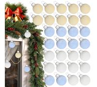 de bolas de Navidad, juego de bolas pequeñas inastillables, 30 piezas de decoraciones de Navidad para bodas, fiestas, exteriores, escuela, patio, sala de estar, jardín, tienda
