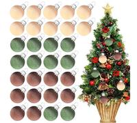 de bolas de Navidad, juego de bolas pequeñas inastillables, 30 piezas de decoraciones de Navidad para bodas, fiestas, exteriores, escuela, patio, sala de estar, jardín, tienda
