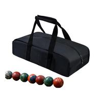 De Bolas De Petanca - Bolso Impermeable De 8 Compartimentos, Organizador De Baloncesto, Transportador De Deporte Seccionado, Almacenamiento De Juego De Viaje Duradero, Césped De Playa, Patio, In