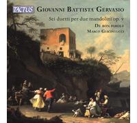 Giovanni Battista Gervasio – Six duos pour 2 mandolines op. 5 – De Bon Parole, Giacintucci – Tactus