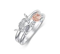 de , bonitos accesorios de , anillos de vacaciones para mujer con cabeza de , para conmemoración, de , hija, esposa, hermana, abuela, Refer to description, Cobre, Sin
