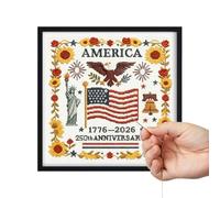 de bordado para principiantes, conjunto completo de artesanías artísticas | Kits de entrenamiento de bordado - para decoración de pared en casa, proyectos de viaje, actividades y grupos