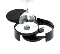 de borde de sal - Borde de vidrio negro de 4 onzas, de condimentos para margarita, herramientas de camarero, accesorio profesional de preparación de bebidas para el hogar y anfitrión de