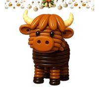 De Botón De Navidad,Decoraciones De De Botón De Animal Divertida de | Juego de fabricación de s de de las Tierras Altas con botones navideños Est