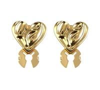 de botones: accesorio abrazadera con bisagras, 2 piezas insignias broche en forma corazón, alfileres para camisas costura, blusas, abrigos, conchas metálicas aleación zinc pulidas | Dijes jo