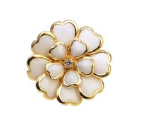 De Botones Con Clip - Base Plateada De Ďe Diamantes Đe Imitación, Elegante Joyería D́e Flores | D̄e Camisa Desmontables, Decoración Dé Ropa Vintage Para Mujer | Ďé Per