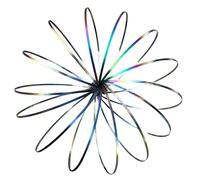 de brazo de metal en - Pulsera de flujo de acero inoxidable, juguete de resorte cinético, bucle interactivo sensorial | Bobina mágica de muñeca rodante, accesorio educativo de ciencia