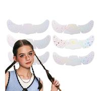 de Brillantina para Niños - 6 Láminas de Calcomanías Brillantes |Parches Faciales Largaduración Resistentes al Agua con Estrellas Corazones para Boda Cosplay Festival Cumpleaños Infantil Carnav