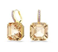 Swarovski Pendientes Millenia 5725744, baño tono oro, caramelo