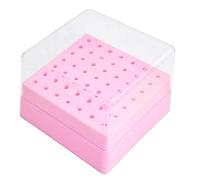 De Brocas para Uñas - Contenedor De 49 Agujeros con Tapa Transparente, Organizadores Profesionales De Herramientas para Uñas | para Mujeres Principiantes Entusiastas Familia Amigos Personal Comer